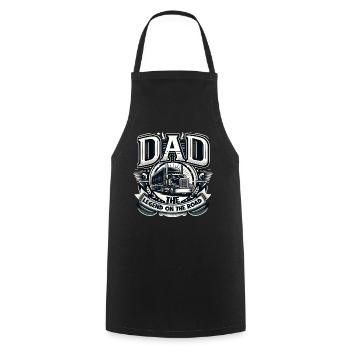 Father's Day Dad the Legend on the road Dad Dad - Cooking Apron - black - Front - AI Model Male 185 dark (185cm)