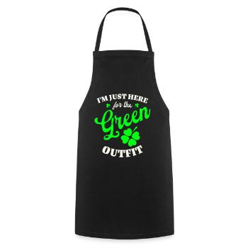 Irish Ireland St. Patrick's Day - Cooking Apron - black - Front - AI Model Male 185 dark (185cm)