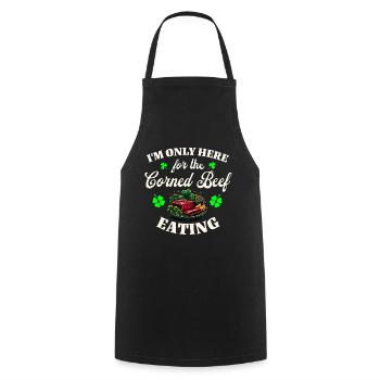 Irish Ireland St. Patrick's Day - Cooking Apron - black - Front - AI Model Male 185 dark (185cm)
