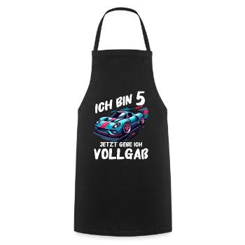 Birthday Gift 5 Years Birthday Boy - Cooking Apron - black - Front - AI Model Male 185 dark (185cm)