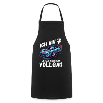 Birthday Gift 7 Years Birthday Boy - Cooking Apron - black - Front - AI Model Male 185 dark (185cm)