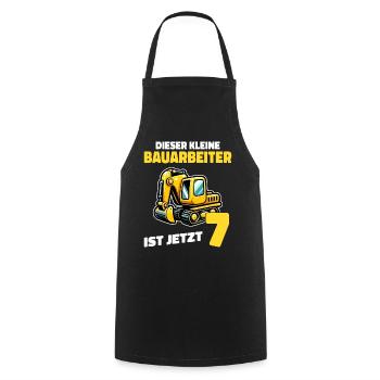 Birthday Gift 7 Years Birthday Boy - Cooking Apron - black - Front - AI Model Male 185 dark (185cm)