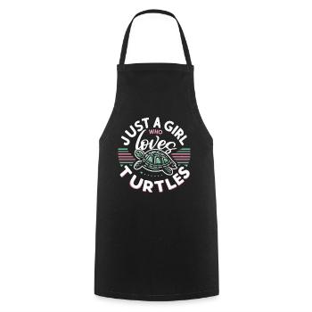 Turtle Sea Turtle Turtle Animal - Cooking Apron - black - Front - AI Model Male 185 dark (185cm)