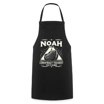 Théoricien du complot théorie du complot - Tablier de cuisine - noir - Devant - AI Model Male 185 dark (185cm)