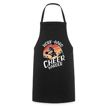 Dictons de pom-pom girl - Tablier de cuisine - noir - Devant - AI Model Male 185 dark (185cm)