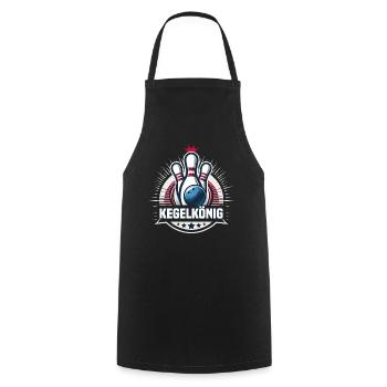 Bowling King Skittles Bowling Club Design for Bowling - Cooking Apron - black - Front - AI Model Male 185 dark (185cm)