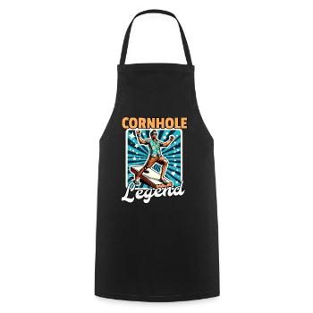 Cornhole Sacklock - Kochschürze - Schwarz - Vorne - AI Model Male 185 dark (185cm)