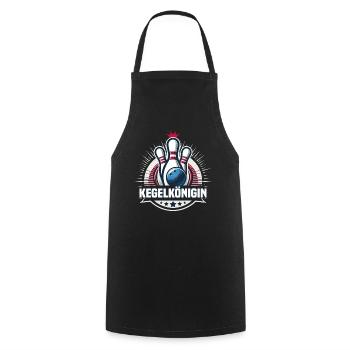 Bowling Queen Bowling Club Design for Bowling - Cooking Apron - black - Front - AI Model Male 185 dark (185cm)