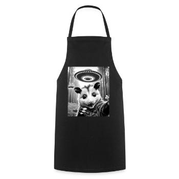 Opossum Possum Animal - Cooking Apron - black - Front - AI Model Male 185 dark (185cm)