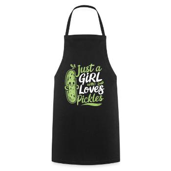Cucumber, Pickle, Pickle, Food Dill - Cooking Apron - black - Front - AI Model Male 185 dark (185cm)