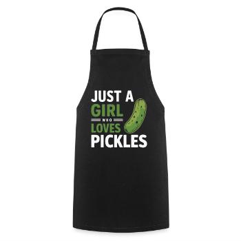 Cucumber, Pickle, Pickle, Food Dill - Cooking Apron - black - Front - AI Model Male 185 dark (185cm)