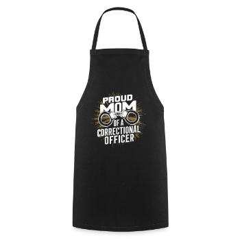 Correctional officer Guard Correctional officer - Cooking Apron - black - Front - AI Model Male 185 dark (185cm)