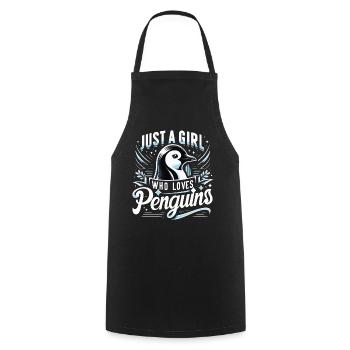 Penguin Penguin Animal - Cooking Apron - black - Front - AI Model Male 185 dark (185cm)