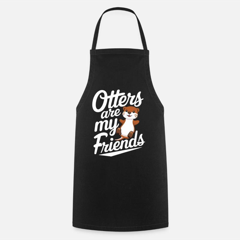 Otter Seeotter - Kochschürze - Schwarz
