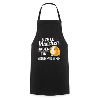 Guinea Pig Shorthair Longhair Crested Dogs - Cooking Apron - black - Front - AI Model Male 185 dark (185cm)