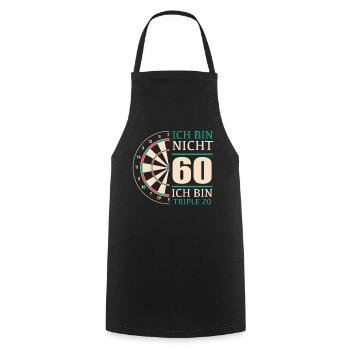 Birthday Gift 60 Years Birthday Child - Cooking Apron - black - Front - AI Model Male 185 dark (185cm)