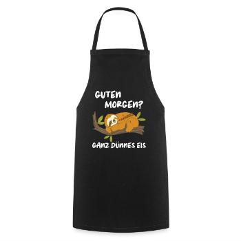 Sloth Sloths Animal Sleeping Lazy - Cooking Apron - black - Front - AI Model Male 185 dark (185cm)