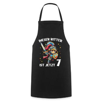 Birthday Gift 7 Years Birthday Boy - Cooking Apron - black - Front - AI Model Male 185 dark (185cm)