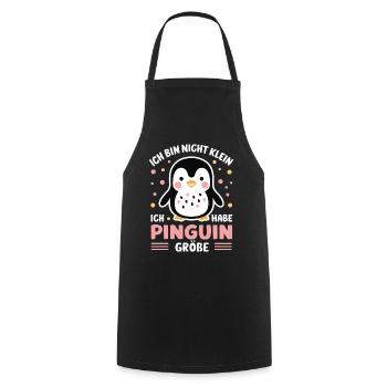 Pinguin Zwergpinguine Kaiserpinguin - Kochschürze - Schwarz - Vorne - AI Model Male 185 dark (185cm)