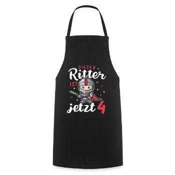 Birthday Gift 4 Years Birthday Boy - Cooking Apron - black - Front - AI Model Male 185 dark (185cm)