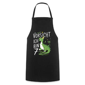 Birthday Gift 7 Years Birthday Boy - Cooking Apron - black - Front - AI Model Male 185 dark (185cm)