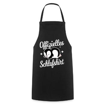 Pinguin Zwergpinguine Kaiserpinguin - Kochschürze - Schwarz - Vorne - AI Model Male 185 dark (185cm)