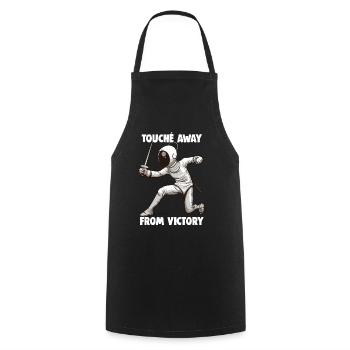 Masque Fencer Sport Design Sur Jeu Sur L’escrime De Combat - Tablier de cuisine - noir - Devant - AI Model Male 185 dark (185cm)