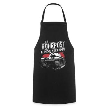 Tanks Main Battle Tanks Tank Tanks Tank Drivers - Cooking Apron - black - Front - AI Model Male 185 dark (185cm)