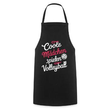 Volleyball Beach volleyball Sports Volleyball players - Cooking Apron - black - Front - AI Model Male 185 dark (185cm)