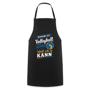 Volleyball Beach volleyball Sports Volleyball players - Cooking Apron - black - Front - AI Model Male 185 dark (185cm)