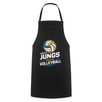 Volleyball Beach volleyball Sports Volleyball players - Cooking Apron - black - Front - AI Model Male 185 dark (185cm)