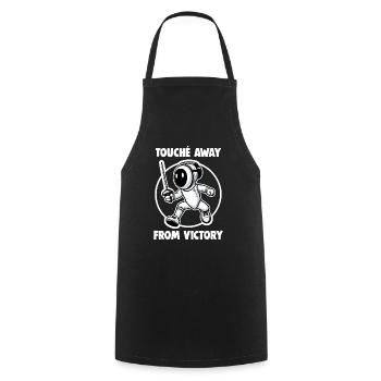 Masque Fencer Sport Design Sur Jeu Sur L’escrime De Combat - Tablier de cuisine - noir - Devant - AI Model Male 185 dark (185cm)