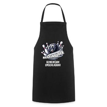 Bowling Brothers Skittles Bowling Club Design for Bowling - Cooking Apron - black - Front - AI Model Male 185 dark (185cm)
