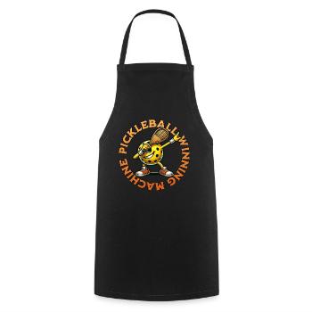 Pickleball Winner - Cooking Apron - black - Front - AI Model Male 185 dark (185cm)