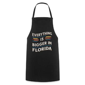 Florida USA Amerika Saat - Kochschürze - Schwarz - Vorne - AI Model Male 185 dark (185cm)