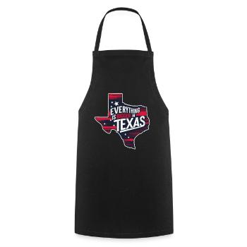 Texas State Texans Texas - Cooking Apron - black - Front - AI Model Male 185 dark (185cm)