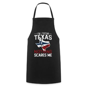 Texas State Texans Texas - Cooking Apron - black - Front - AI Model Male 185 dark (185cm)