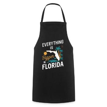 Florida USA Amerika Saat - Kochschürze - Schwarz - Vorne - AI Model Male 185 dark (185cm)