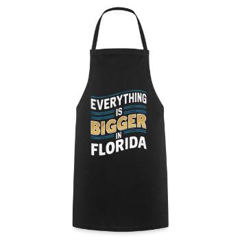 Florida USA Amerika Saat - Kochschürze - Schwarz - Vorne - AI Model Male 185 dark (185cm)