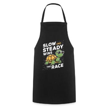 Turtle Sea Turtle Turtle Animal - Cooking Apron - black - Front - AI Model Male 185 dark (185cm)