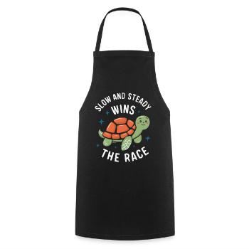 Turtle Sea Turtle Turtle Animal - Cooking Apron - black - Front - AI Model Male 185 dark (185cm)