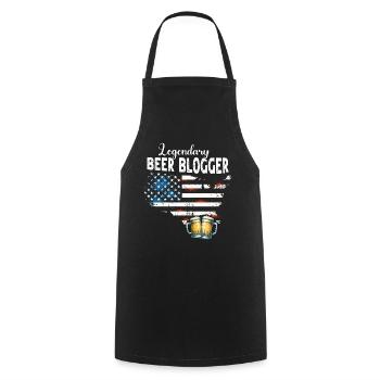 Beer Blogger - Cooking Apron - black - Front - AI Model Male 185 dark (185cm)