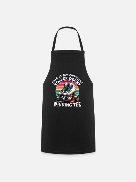 Joueur de roller derby - Tablier de cuisine - noir