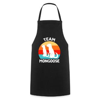 Suricates amusants - Tablier de cuisine - noir - Devant - AI Model Male 185 dark (185cm)