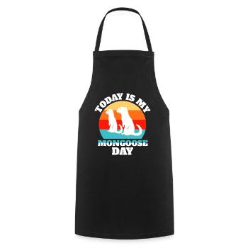 Mongoose Sayings - Cooking Apron - black - Front - AI Model Male 185 dark (185cm)
