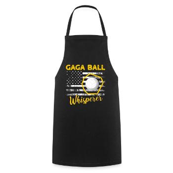 Gaga Ball Sayings - Cooking Apron - black - Front - AI Model Male 185 dark (185cm)
