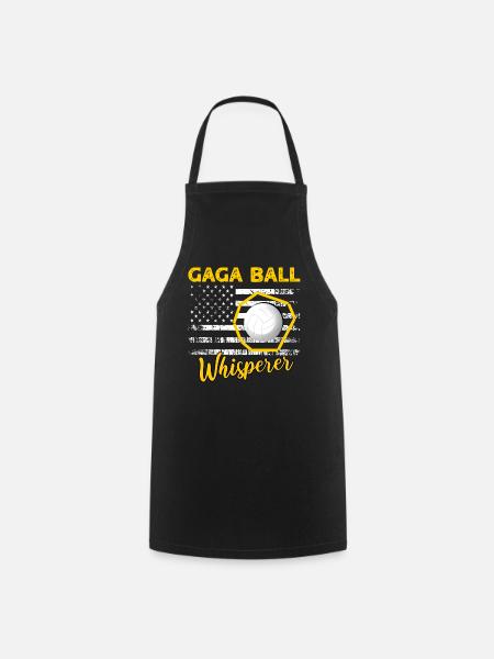 Gaga Ball Sprüche - Kochschürze - Schwarz