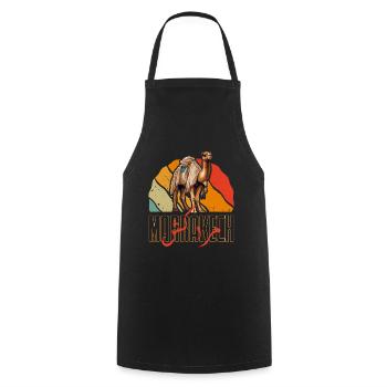 Marrakech Sun Camel - Cooking Apron - black - Front - AI Model Male 185 dark (185cm)