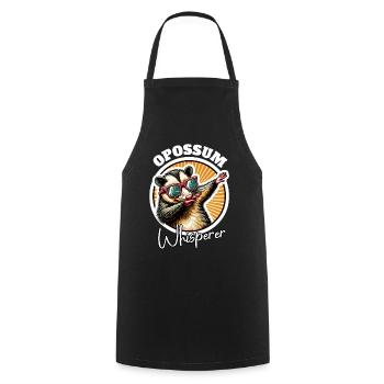 Opossum Whisperer - Cooking Apron - black - Front - AI Model Male 185 dark (185cm)