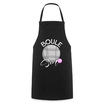 Boule Girl - Cooking Apron - black - Front - AI Model Male 185 dark (185cm)